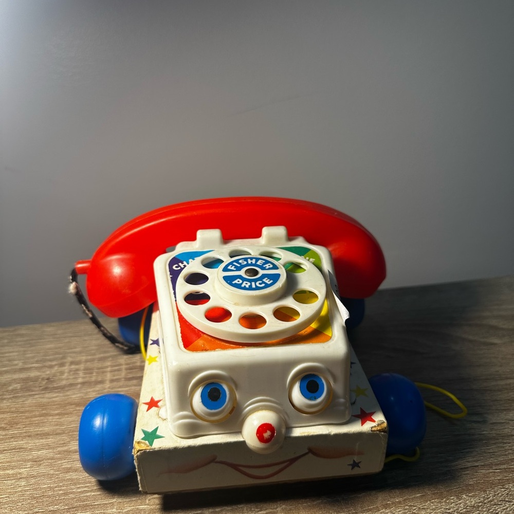 Retro Vintage Fisher-Price Classic Chatter Telephone Toy